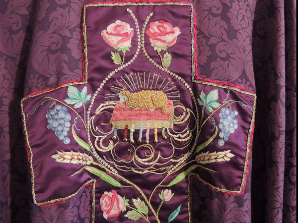 Вышивка церковной ризы тамбурной гладью | Ярмарка Мастеров - ручная работа, handmade