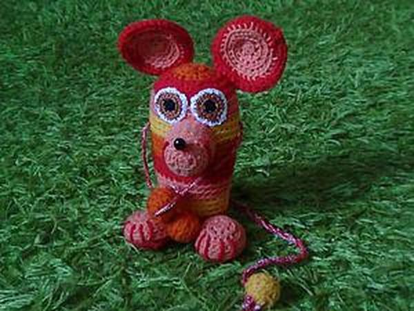 Вяжем крючком «Огненную мышь» | Ярмарка Мастеров - ручная работа, handmade