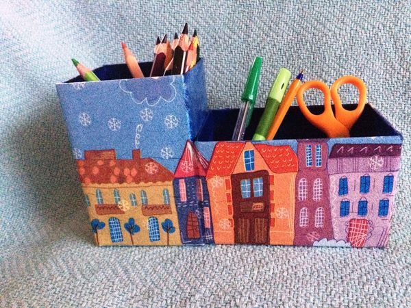 Карандашница. Это просто!!! | Ярмарка Мастеров - ручная работа, handmade