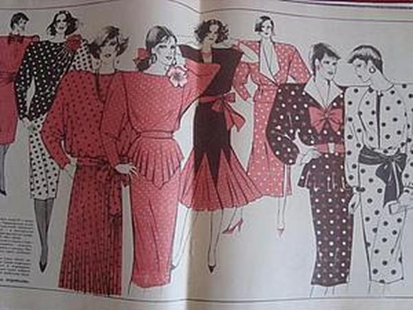По страницам старых журналов. Модные силуэты 80-х годов | Ярмарка Мастеров - ручная работа, handmade