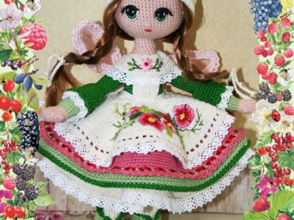 Кухонная фея- покровительница пирожков и булочек, куколка-амигуруми | Ярмарка Мастеров - ручная работа, handmade