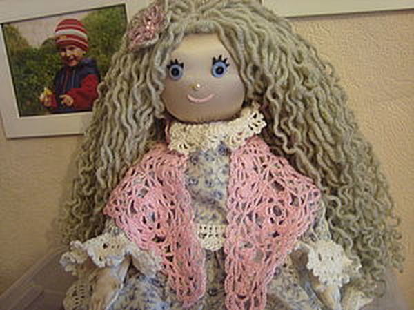 Кукольная ажурная шаль | Ярмарка Мастеров - ручная работа, handmade