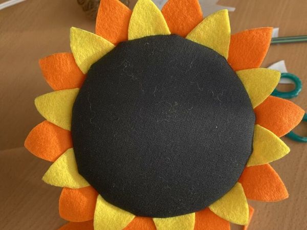 Подсолнух из фетра | Ярмарка Мастеров - ручная работа, handmade