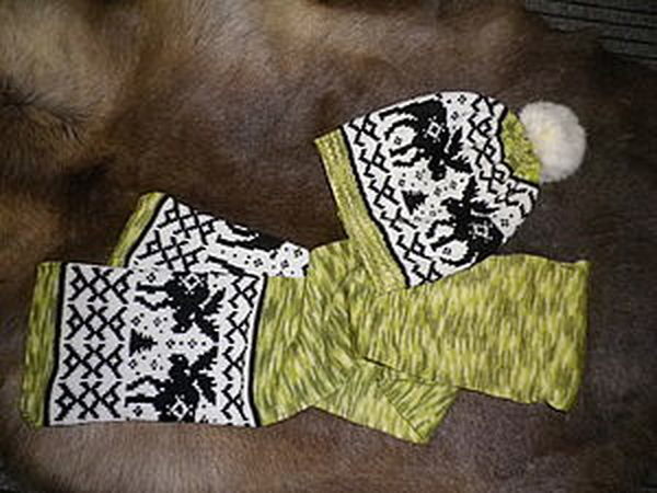 Шапки-шарфы с орнаментами | Ярмарка Мастеров - ручная работа, handmade