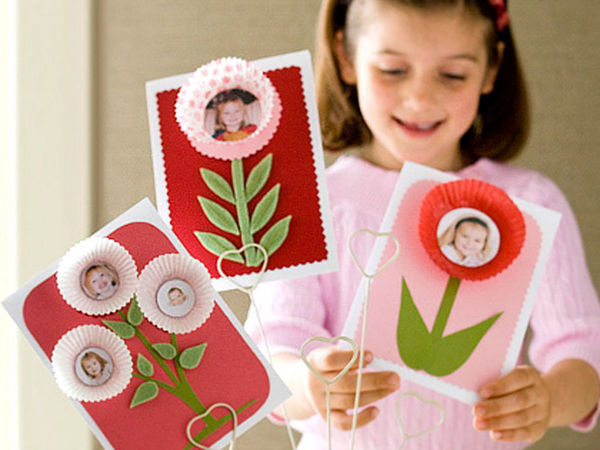 Идеи детских открыток на День Матери