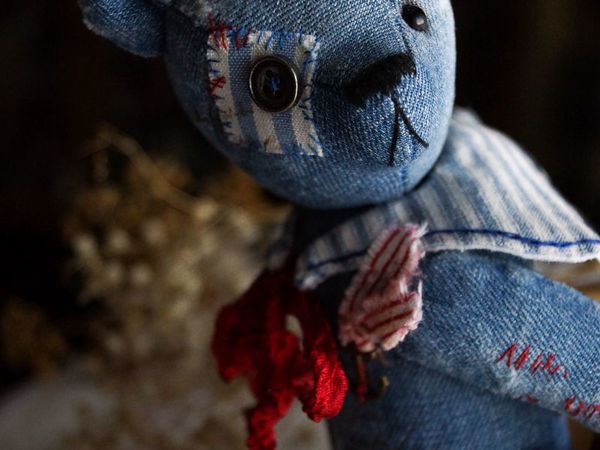 Новенький—старенький Jean bear | Ярмарка Мастеров - ручная работа, handmade