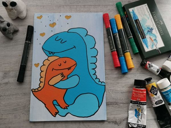 Рисуем картину для мамы | Ярмарка Мастеров - ручная работа, handmade