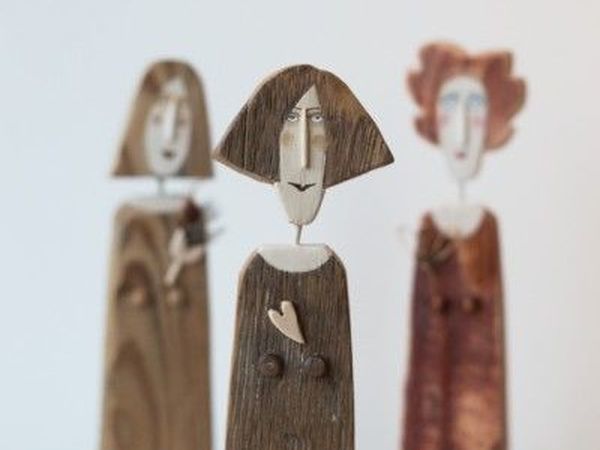 Деревянные человечки с характером и душой | Ярмарка Мастеров - ручная работа, handmade
