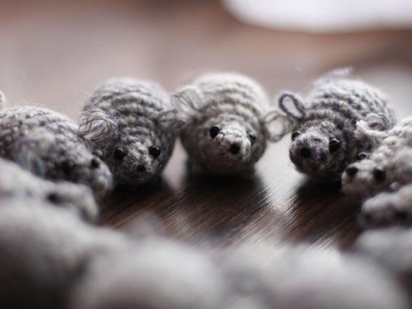 Crochet Pocket Baby Rat. Symbol of 2020 | Livemaster - handmade