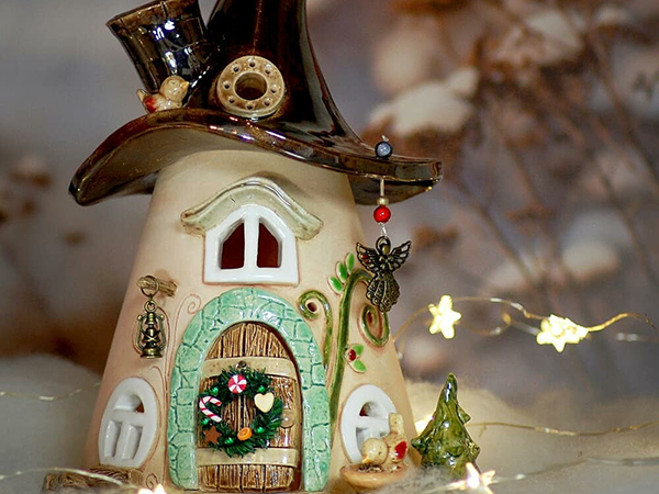 Fairy Houses: Magical Ceramic Candle Holders by Antje Rosemann | Livemaster - handmade