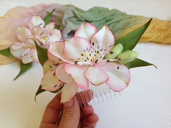 How to Make a Gentle Alstroemeria from Foamiran | Ярмарка Мастеров - ручная работа, handmade