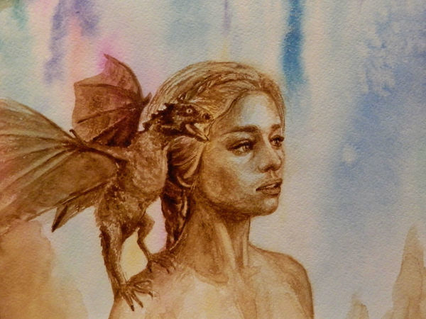 Рисуем портрет Daenerys из телесериала «Игра Престолов». Продолжение | Ярмарка Мастеров - ручная работа, handmade