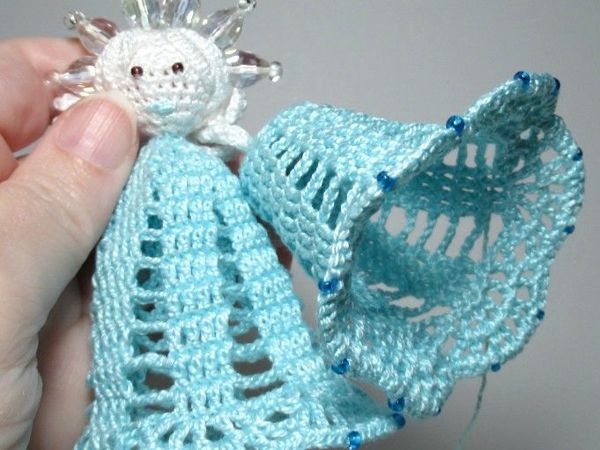 Как связать крючком ажурное платье снегурочке-колокольчику | Ярмарка Мастеров - ручная работа, handmade