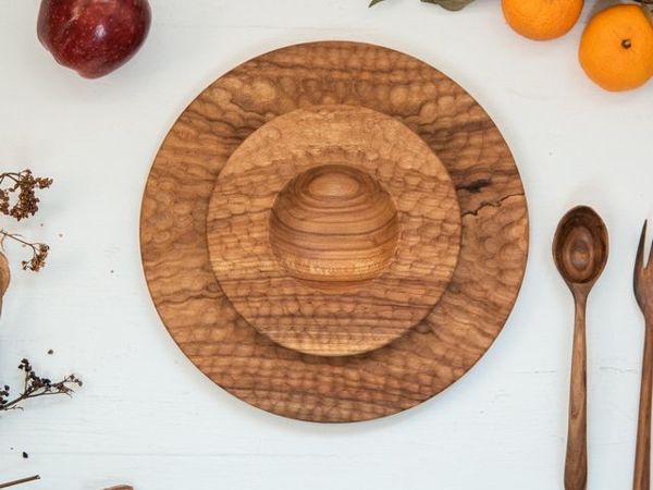 Фактурные тарелки из груши, видео | Ярмарка Мастеров - ручная работа, handmade