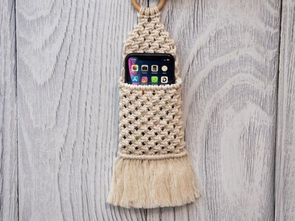 Как сплести карман в технике макраме | Ярмарка Мастеров - ручная работа, handmade