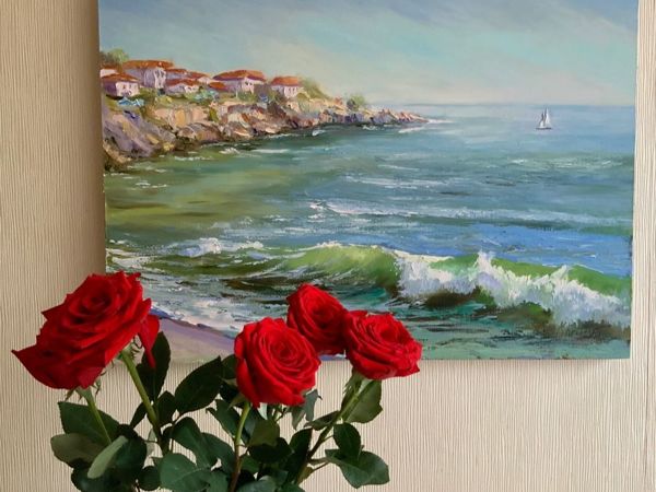 Морской пейзаж в интерьере | Ярмарка Мастеров - ручная работа, handmade