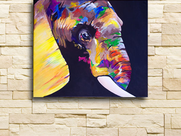 Видели разноцветного слона? | Ярмарка Мастеров - ручная работа, handmade