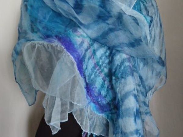 Валяем шарфик на шёлке (новичкам) | Ярмарка Мастеров - ручная работа, handmade