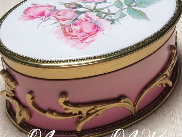 Декорируем шкатулку «Розовое настроение» | Ярмарка Мастеров - ручная работа, handmade