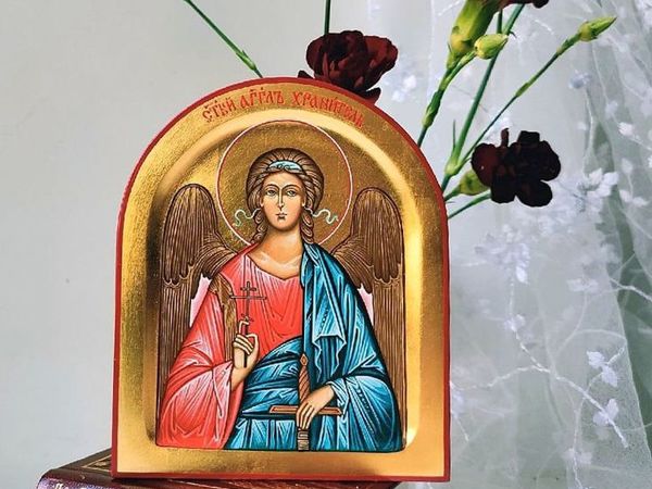 Лотерея на рукописную икону, в помощь Марии и Стёпе | Ярмарка Мастеров - ручная работа, handmade