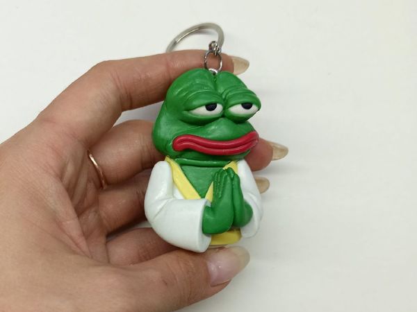 Брелок: лягушка Пепе | Ярмарка Мастеров - ручная работа, handmade