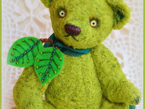 Аукцион с О на мишку Гренни Смит | Ярмарка Мастеров - ручная работа, handmade