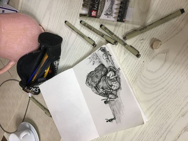 Inktober, день восемнадцатый | Ярмарка Мастеров - ручная работа, handmade