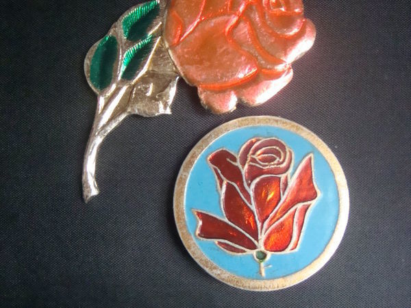 Винтажные броши - розы для прекрасных дам | Ярмарка Мастеров - ручная работа, handmade