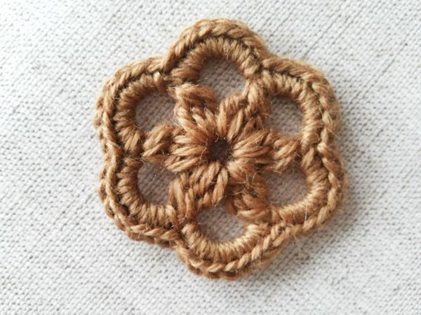 Вяжем цветок крючком | Ярмарка Мастеров - ручная работа, handmade