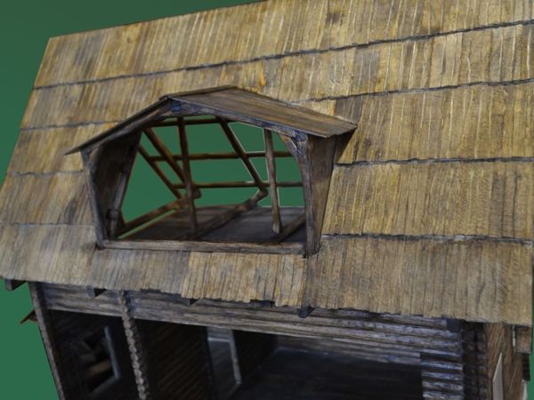 Стройка бревенчатого дома 1:12 часть 2 | Ярмарка Мастеров - ручная работа, handmade