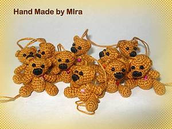 Мишка-брелок | Ярмарка Мастеров - ручная работа, handmade