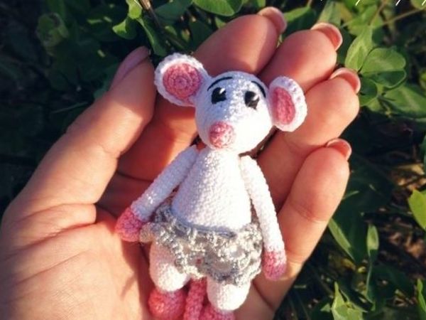 Вяжем милую мышку | Ярмарка Мастеров - ручная работа, handmade