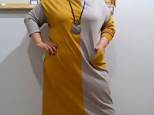 Платье шахматка трикотажное | Ярмарка Мастеров - ручная работа, handmade