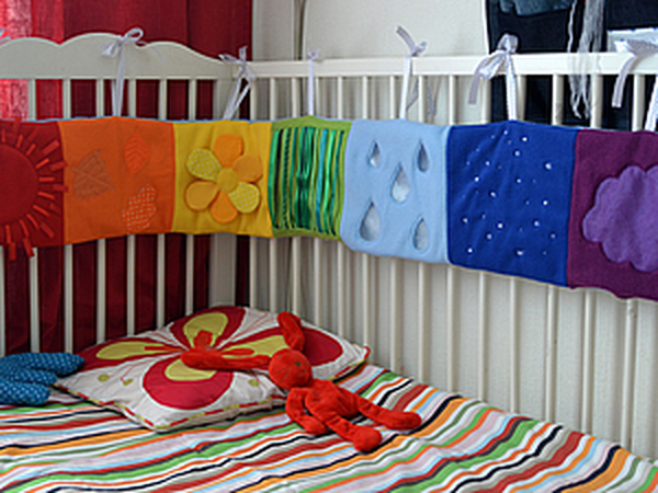 Шьем развивающий бортик на детскую кроватку | Ярмарка Мастеров - ручная работа, handmade