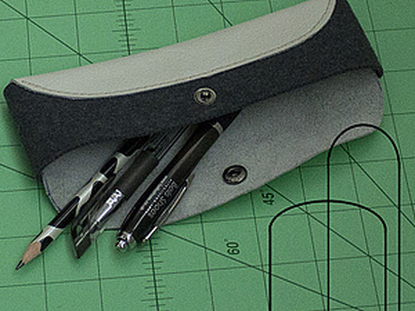 Изготавливаем простой пенал для ручек и рукодельных инструментов | Ярмарка Мастеров - ручная работа, handmade