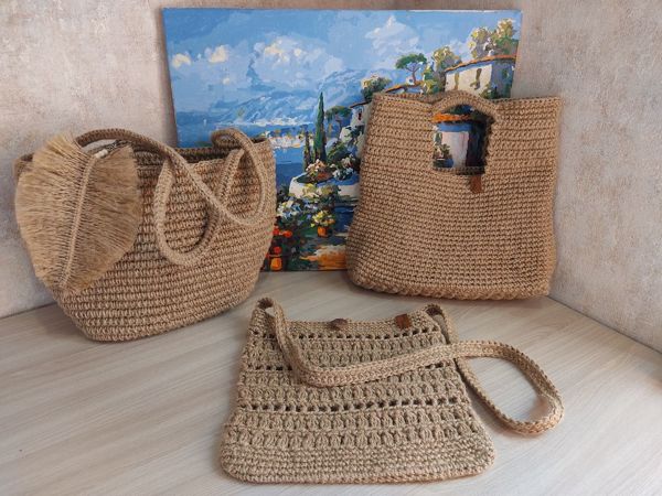 Сумочки из джута | Ярмарка Мастеров - ручная работа, handmade