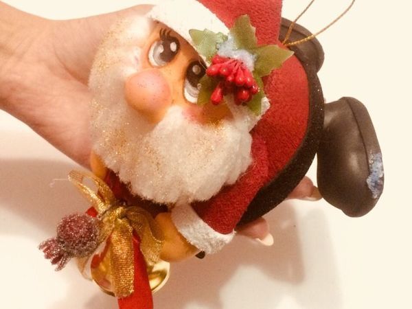 Изготавливаем новогоднюю игрушку Санта | Ярмарка Мастеров - ручная работа, handmade