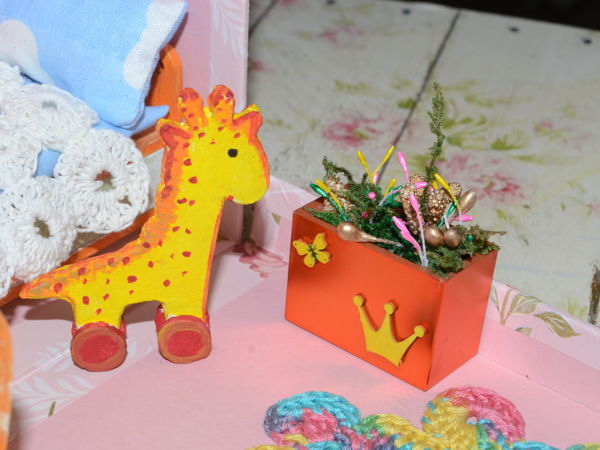 Кукольная миниатюра. Игрушка жираф для кукольного домика | Ярмарка Мастеров - ручная работа, handmade