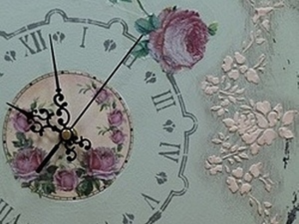Интерьерные часы в стиле Прованс | Ярмарка Мастеров - ручная работа, handmade