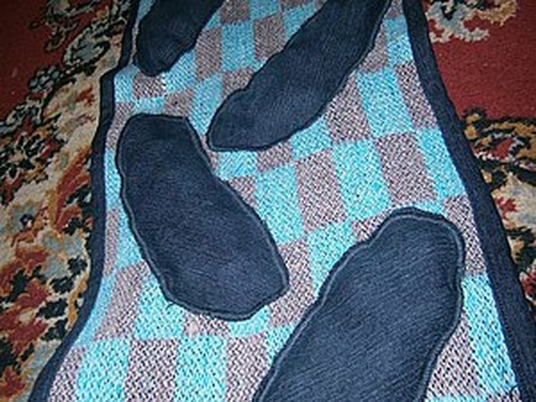 Создаем массажный коврик из джинсов и каштанов | Ярмарка Мастеров - ручная работа, handmade