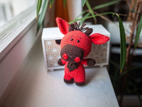 Красный бычок | Ярмарка Мастеров - ручная работа, handmade