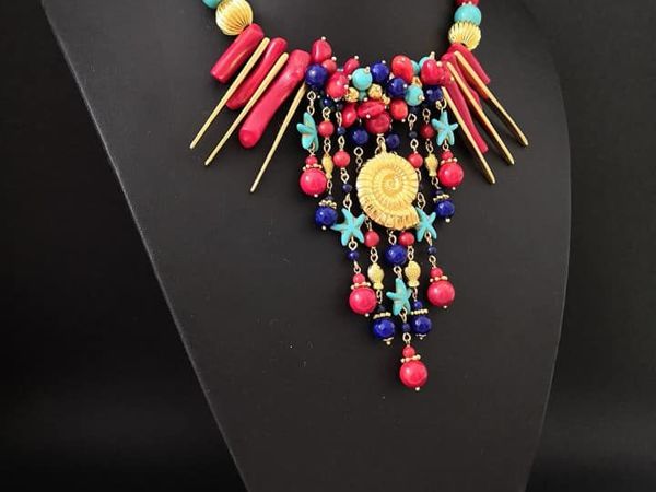 Видео колье «Аммонит» | Ярмарка Мастеров - ручная работа, handmade