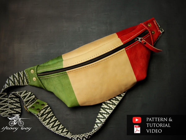 Делаем кожаную поясную сумку своими руками | Ярмарка Мастеров - ручная работа, handmade