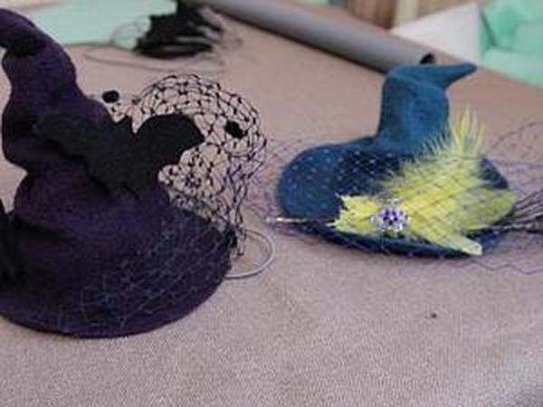 Валяем к Хэллоуину: ведьминская шапочка с метелкой. Часть 2: сборка | Ярмарка Мастеров - ручная работа, handmade