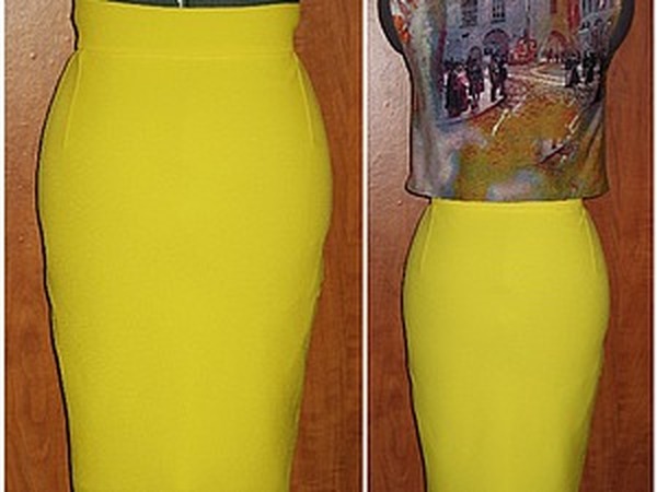 желтая юбка карандаш | Желтые юбки, Юбка-карандаш, Идеи наряда