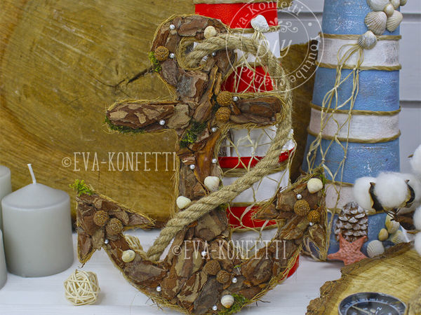 Делаем декоративный якорь | Ярмарка Мастеров - ручная работа, handmade