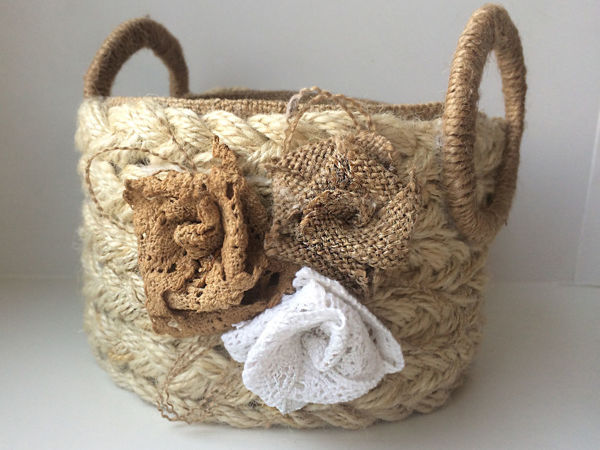 Making Basket from Jute Rope | Livemaster - handmade