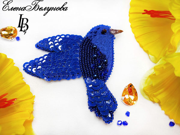 Брошь птичка | Ярмарка Мастеров - ручная работа, handmade
