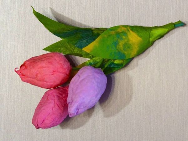 Создаем ватную игрушку Букет тюльпанов | Ярмарка Мастеров - ручная работа, handmade