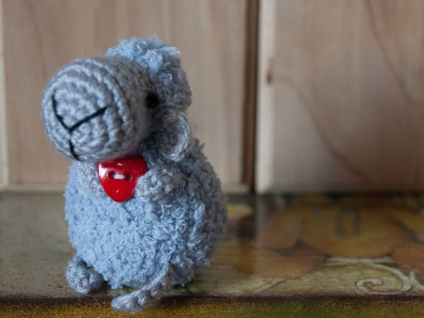 Вяжем вместе мини барашка | Ярмарка Мастеров - ручная работа, handmade